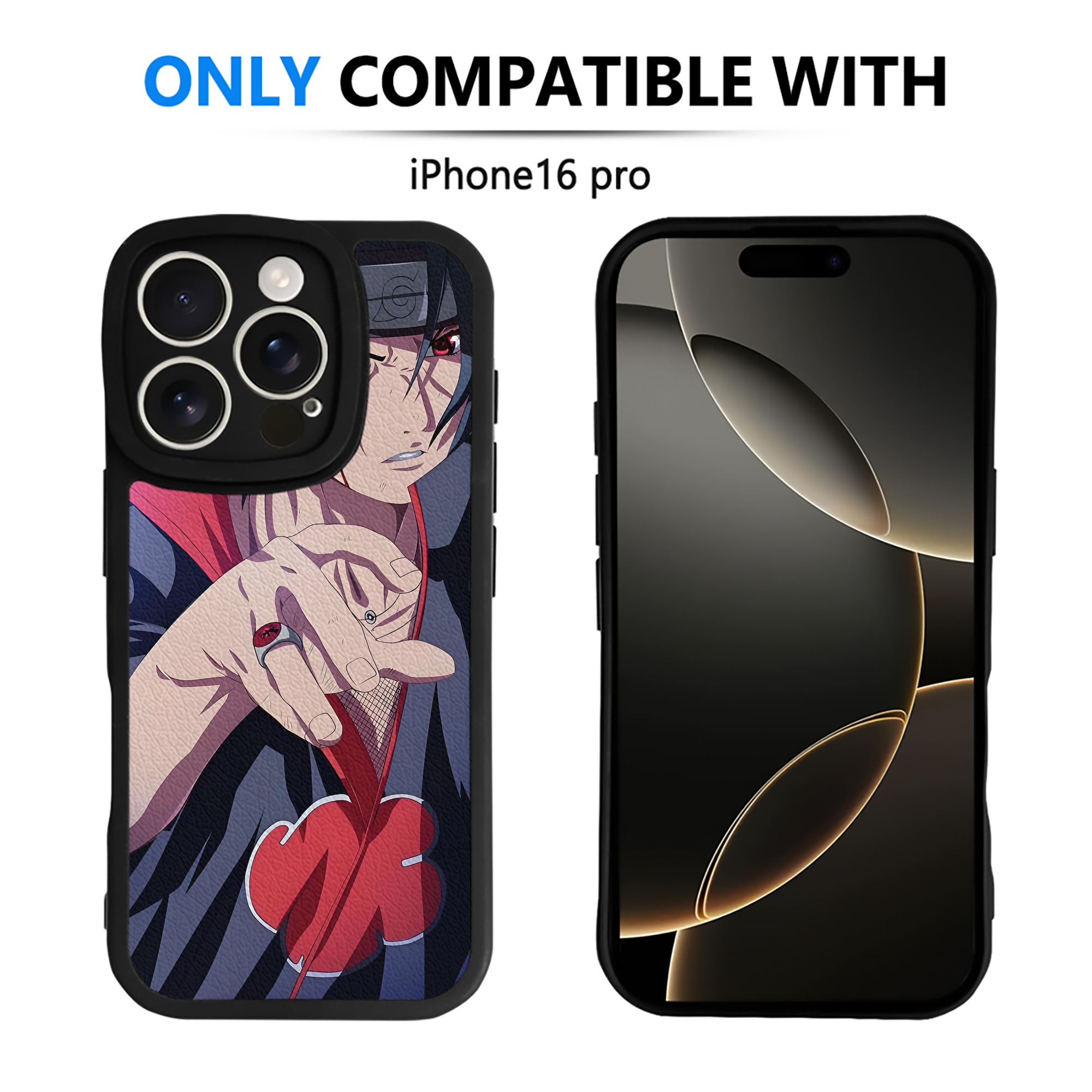 （画像用） NARUTO -ナルト- NARUTO -ナルト- 疾風伝 【iPhone 16シリーズ対応】シリコンスマホケース（レザー調） 材質：シリコン